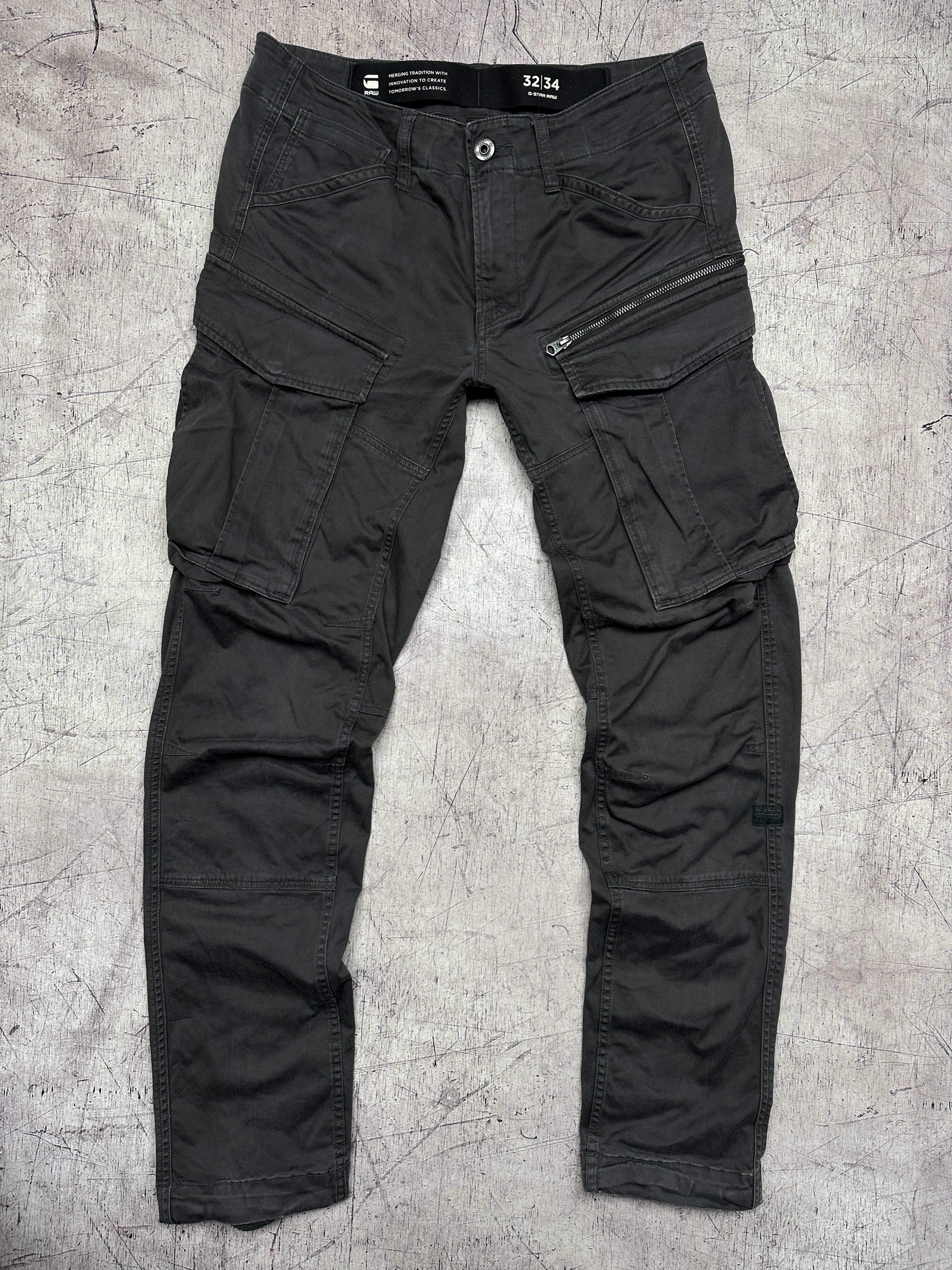 G-Star G Star Raw Mens Rovic Zip 3D Straight Tapered Cargo Pants Size US 32 / EU 48 - 1 Thumbnail