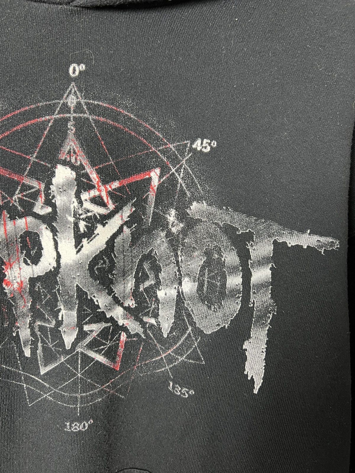Band Tees × Slipknot × Vintage Rare Vintage Slipknot Pentagram Big Logo Black Hoodie Size US L / EU 52-54 / 3 - 11 Thumbnail