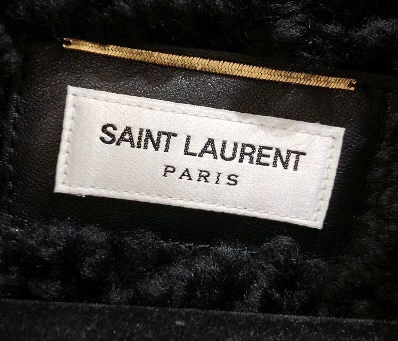Saint Laurent Paris × Yves Saint Laurent Saint Laurent fur integrated pilot jacket c 2408-Nextarrow Size M / US 6-8 / IT 42-44 - 6 Thumbnail