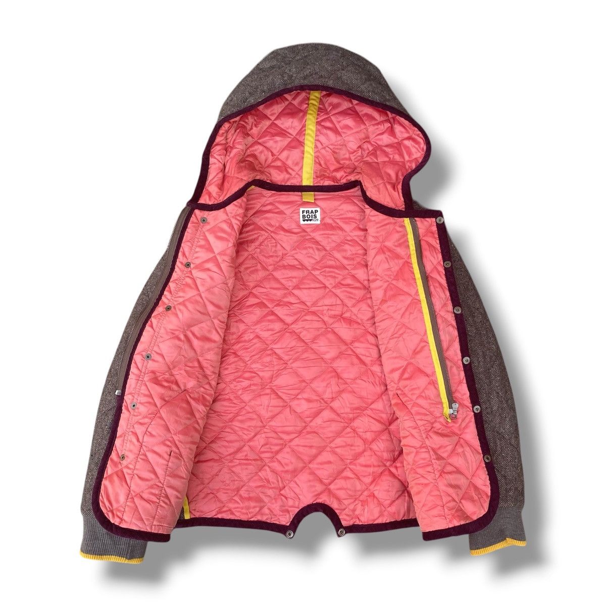 Frapbois Vintage Frapbois Half Quilted Hooded Jacket by Issey Miyake Size M / US 6-8 / IT 42-44 - 4 Thumbnail
