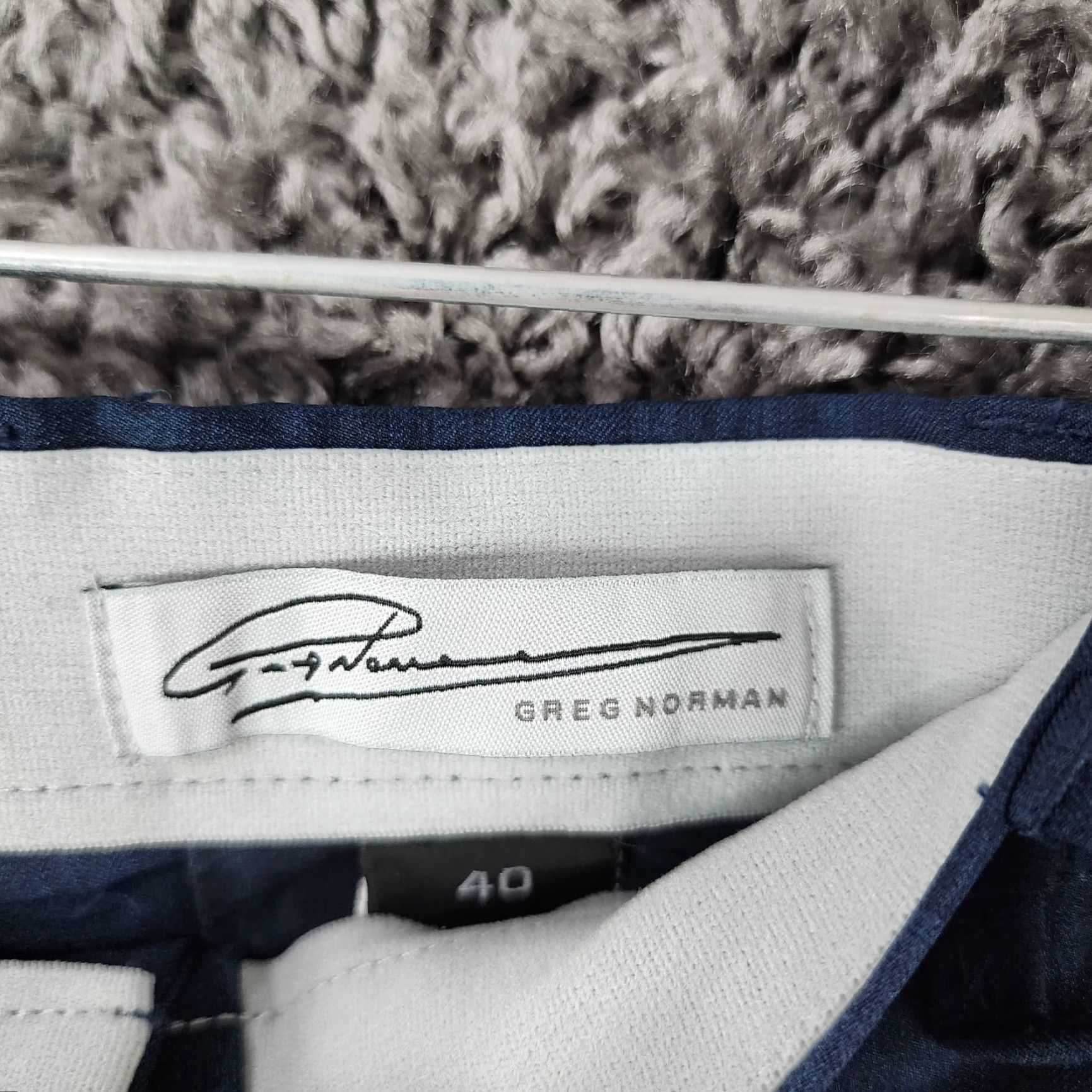Vintage Greg Norman Mens Chino Shorts Dark Blue Size 40 Regular Size US 40 / EU 56 - 2 Thumbnail