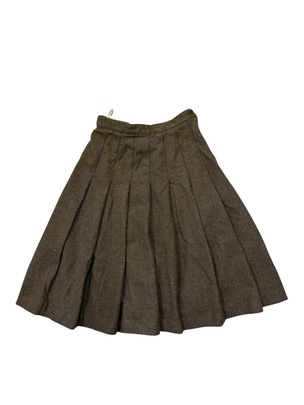 Japanese Brand × Mademoiselle Non Non × Vintage Madmoiselle Non Non plates Wool Skirt Size 24" / US 00 / IT 34 - 1 Thumbnail
