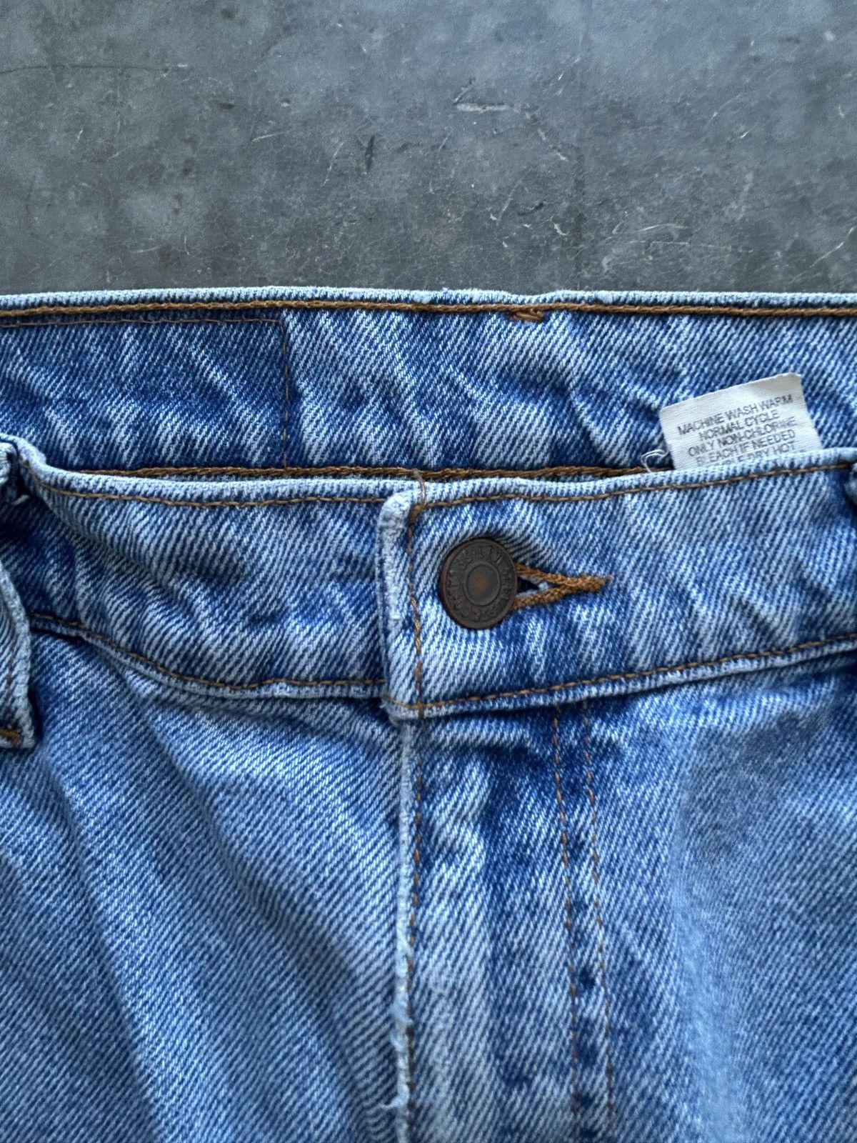 Levi's Vintage 90s Levis 550 Orange Tab Jeans 36x32 Size US 36 / EU 52 - 4 Thumbnail