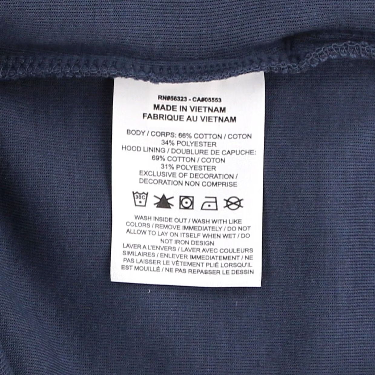 Nike Nike Hoodie Men Pullover Cotton Poly Blend Drawstring Closure Blue 68% Cotton 34% Polyester Logo Fleece All Seasons Pockets Regular Size S Size US S / EU 44-46 / 1 - 6 Thumbnail