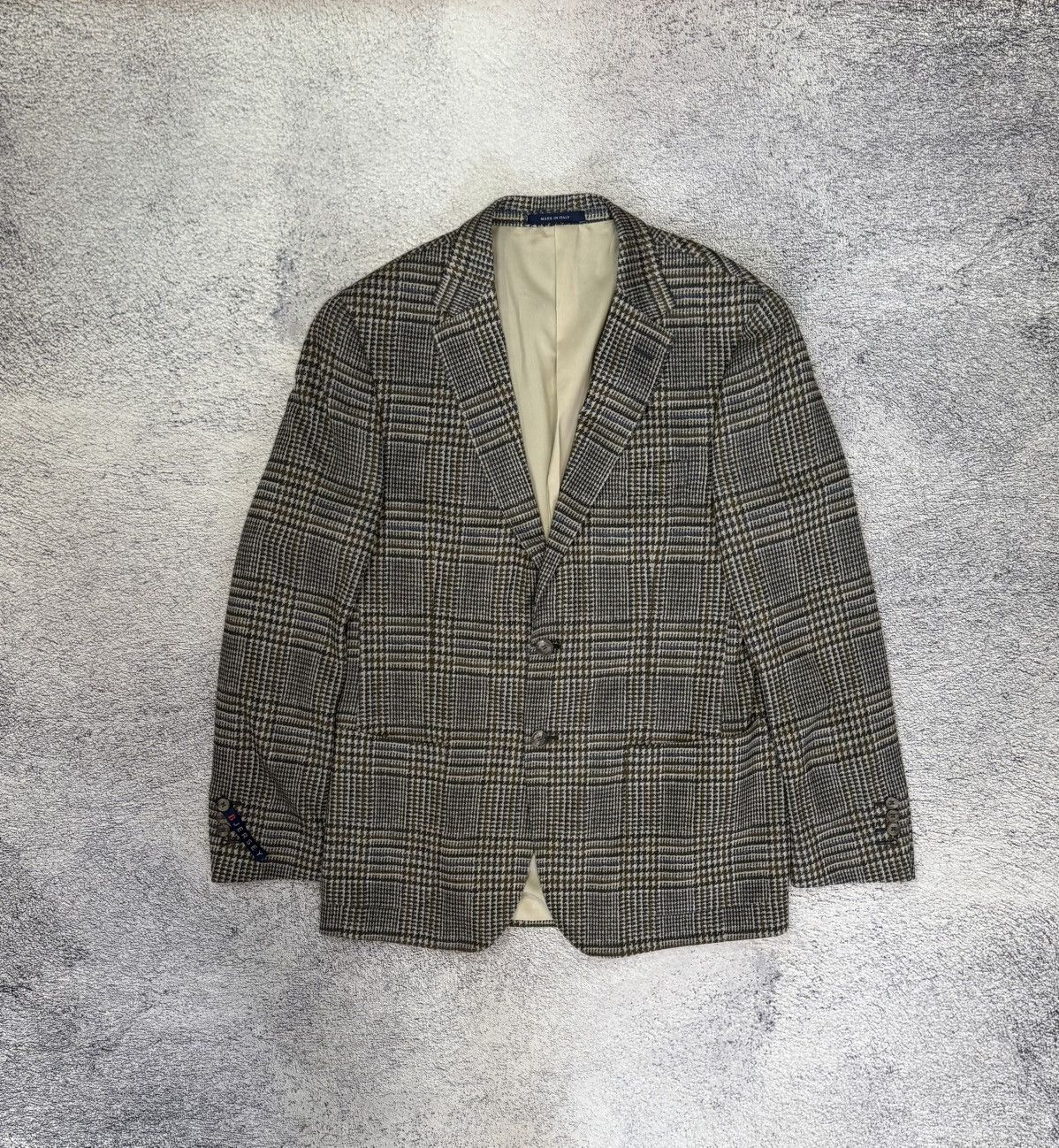 Boggi Boggi Milano B Jersey Blazer 2Button 54 Beige Men Made Italy Size 44R - 2 Thumbnail