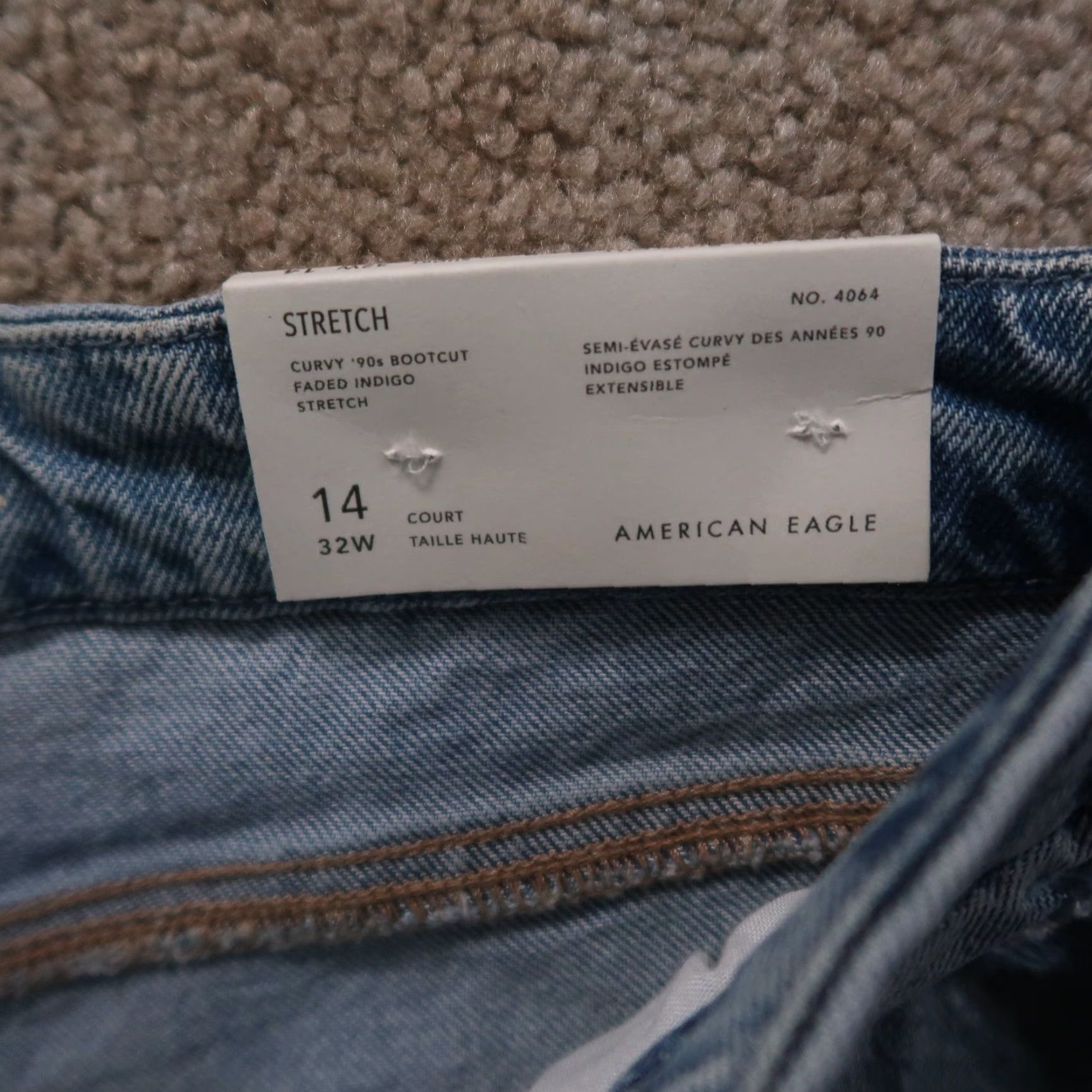 American Eagle Outfitters American Eagle Outfitters Jeans Women's 14 Blue Denim Bootcut High Rise Stretch 90s Curvy 5-Pocket Denim Size 36" / US 14 / IT 50 - 4 Thumbnail