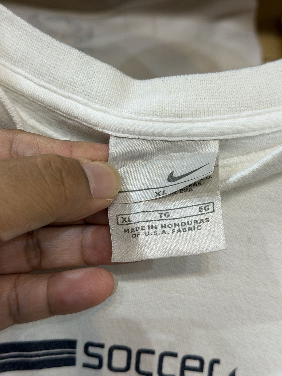 Nike Vintage Nike Soccer 00's T-shirt Size US XL / EU 56 / 4 - 3 Thumbnail