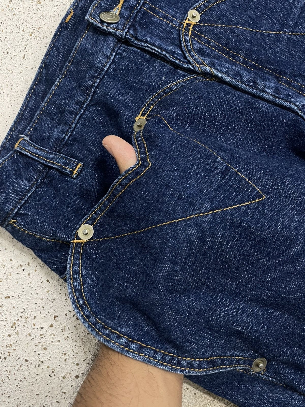 mercibeaucoup Mercibeaucoup Jevous Enprie Drop Crotch Dark Denim Size US 29 - 9 Thumbnail