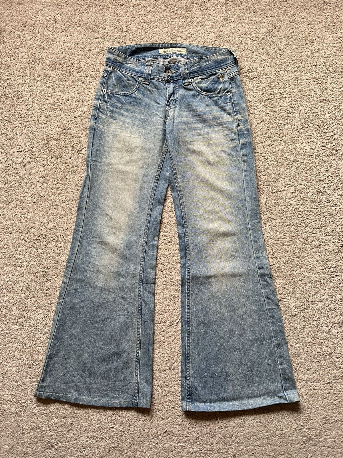 Cook Jeans 2000s Cook Jeans Washed Flare Jeans / Bootcut Jeans Size US 29 - 9 Thumbnail