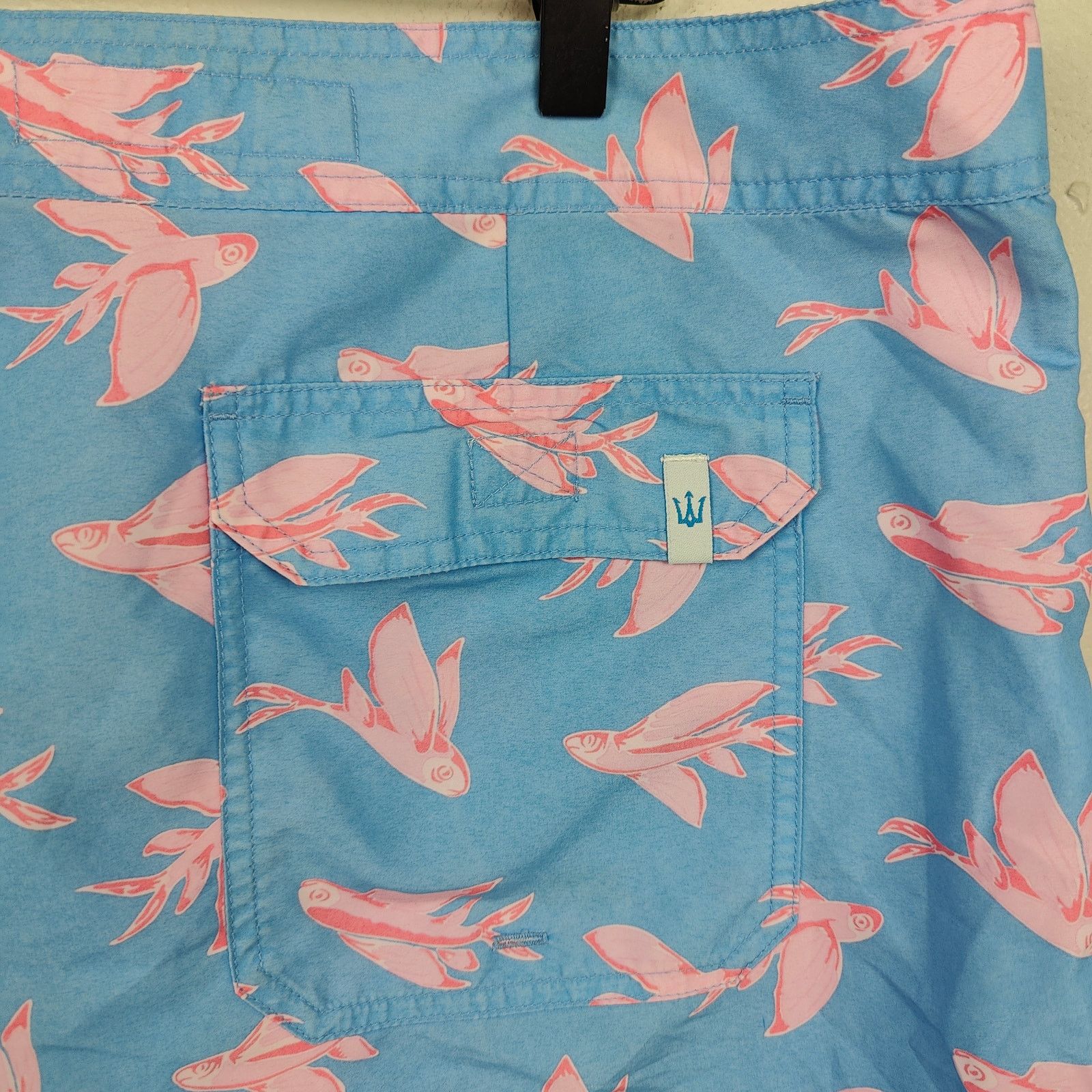 Other Strong Boalt Swim Shorts Mens 38 Blue Flying Fish Size US 38 / EU 54 - 3 Thumbnail