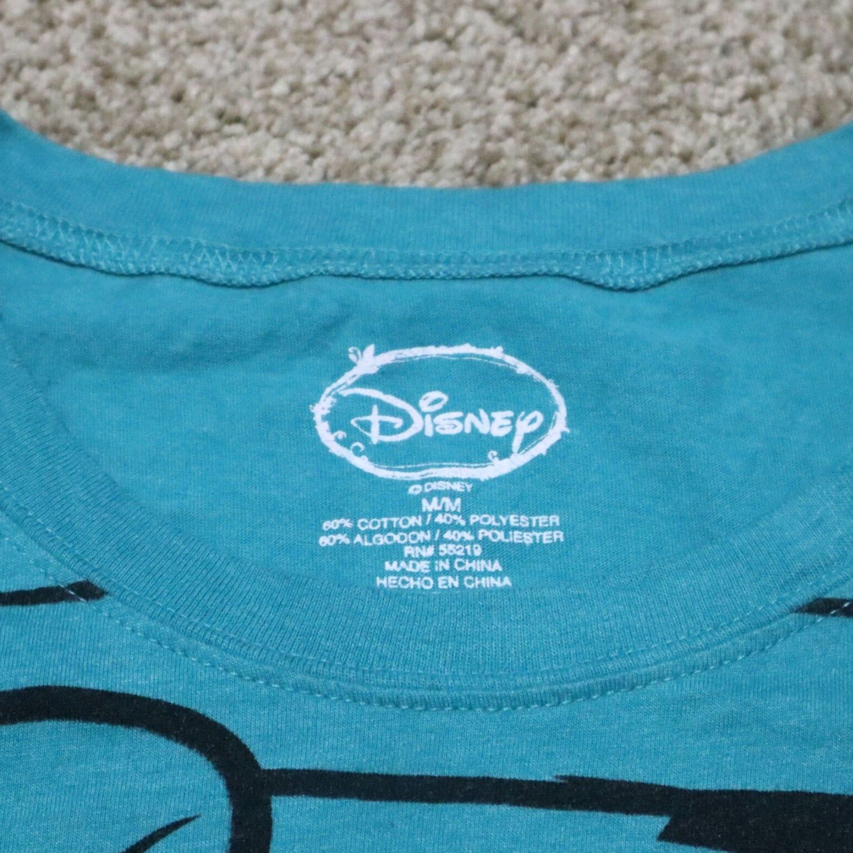 Disney VINTAGE Disney Little Mermaid Long Sleeve T-Shirt Women Medium Blue Casual Graphics Size M / US 6-8 / IT 42-44 - 2 Thumbnail
