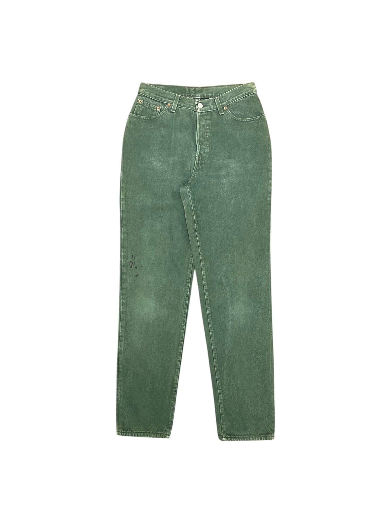 Vintage 90s Levis 501 Faded Green Jeans