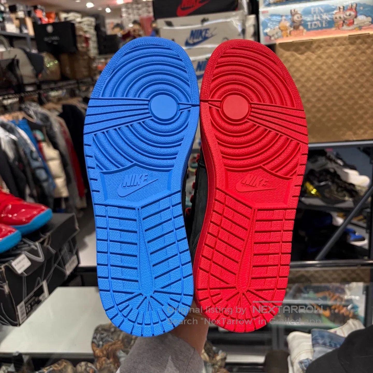 Jordan Brand AJ1 Quai 54 Red Blue. Size US 11 / EU 44 - 4 Thumbnail