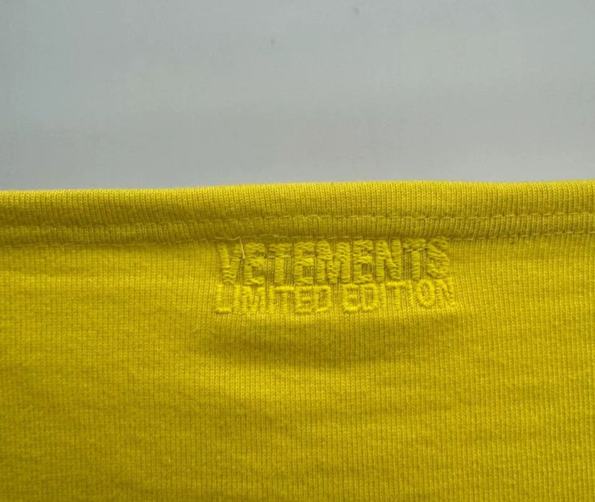 Vetements Vetements Yellow Foam Logo Short Sleeve2412-Nextarrow Size US L / EU 52-54 / 3 - 5 Thumbnail