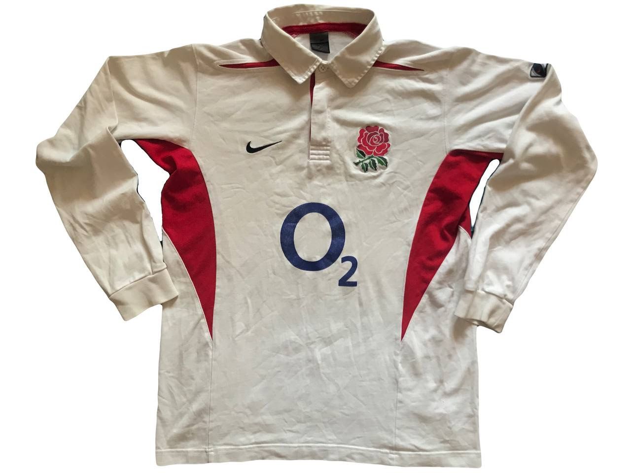 Nike Vintage 90s Nike Rugby Jersey Y2K England Long Sleeve Size US M / EU 48-50 / 2 - 2 Thumbnail