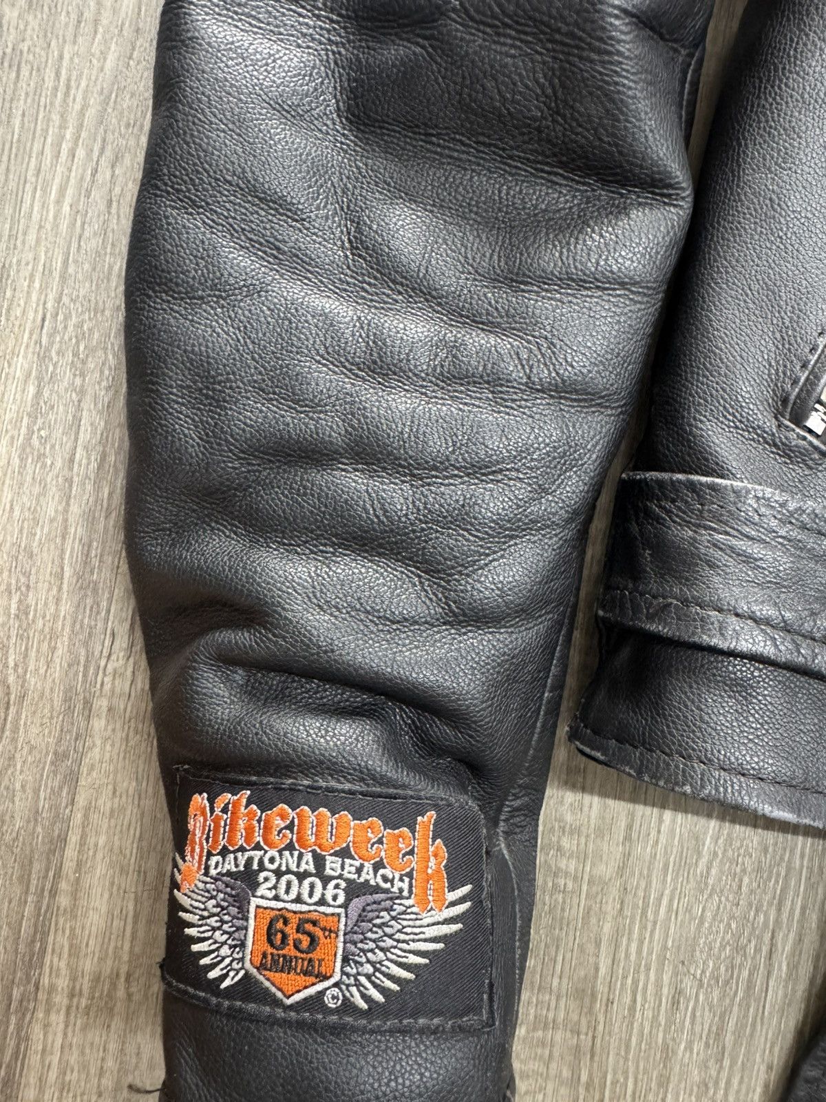 Other VINTAGE bikers jacket Size US L / EU 52-54 / 3 - 2 Thumbnail