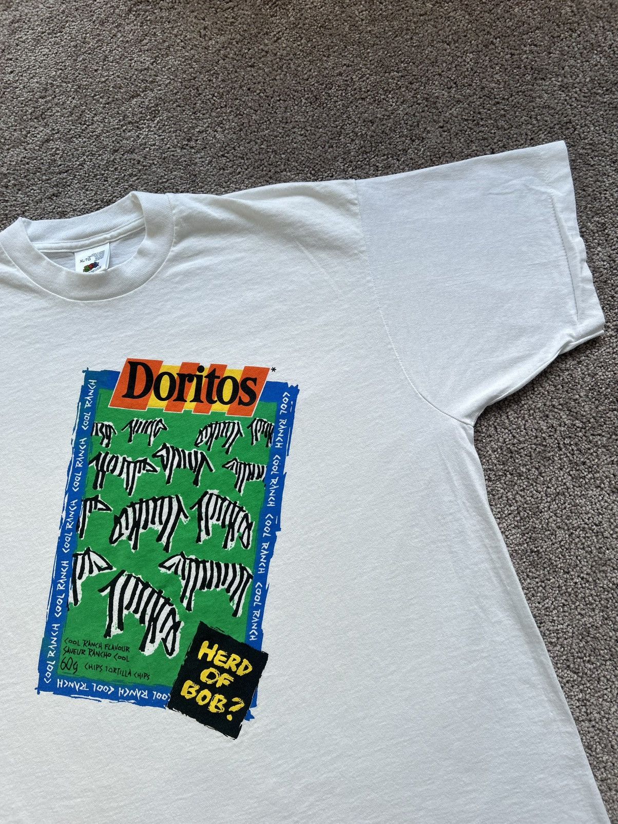 Fruit Of The Loom × Vintage Vintage Cool Ranch Doritos Promo Tee Size US XL / EU 56 / 4 - 3 Thumbnail