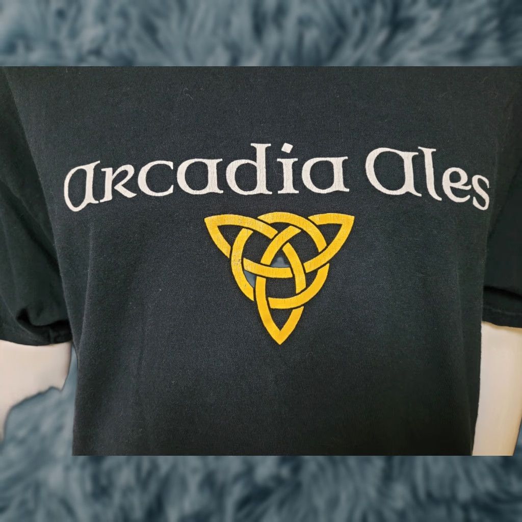 Gildan Arcadia Ales Brewing Company Logo T Shirt XL Battle Creek MI Defunct Craft Beer Shirt Mens Black 100% Cotton Graphic Tee Crew Neck Short Sleeve Size US XL / EU 56 / 4 - 1 Thumbnail