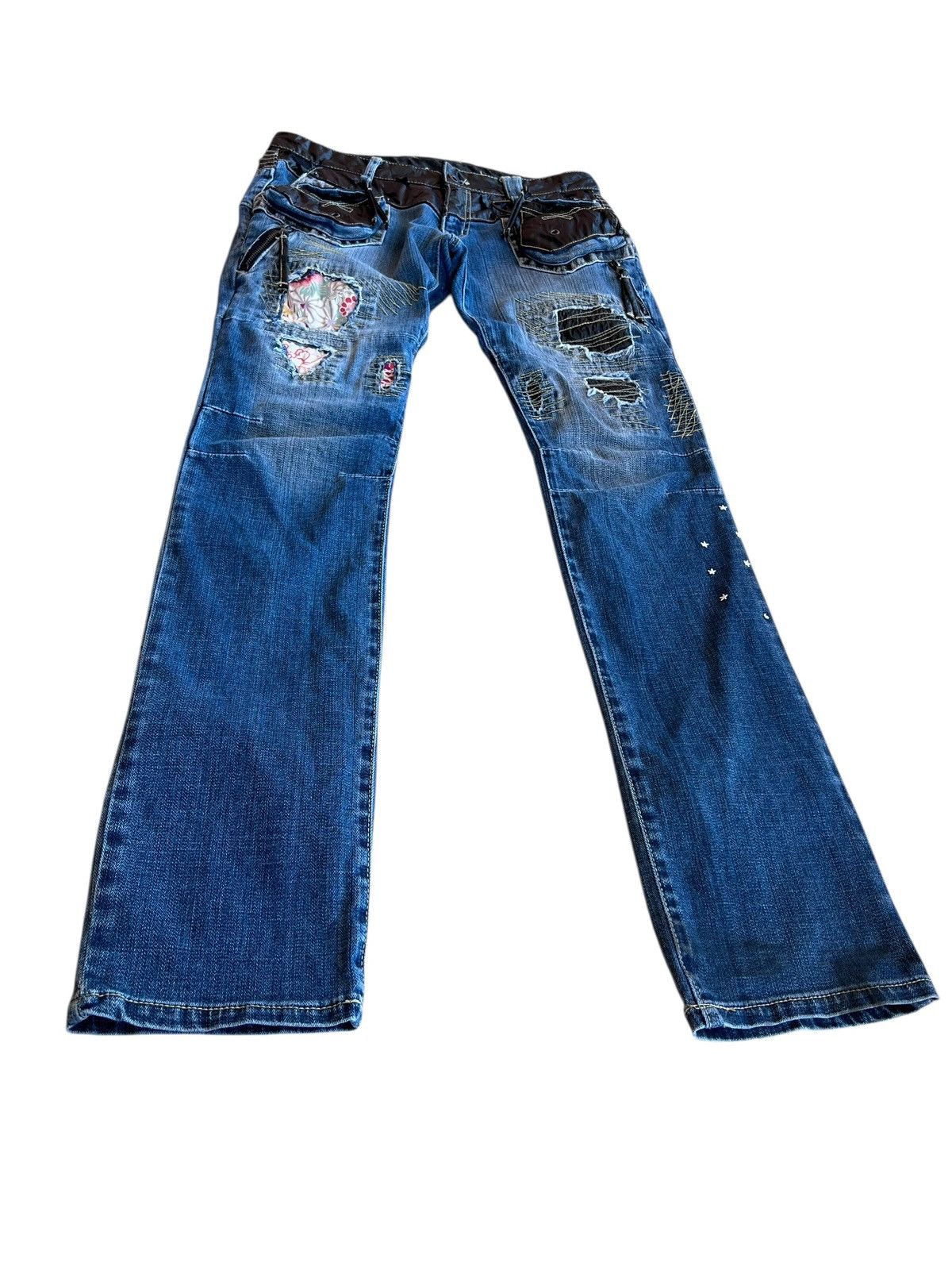 PPFM Vintage PPFM Stitching Bondage Punk Jean Size US 31 - 1 Thumbnail
