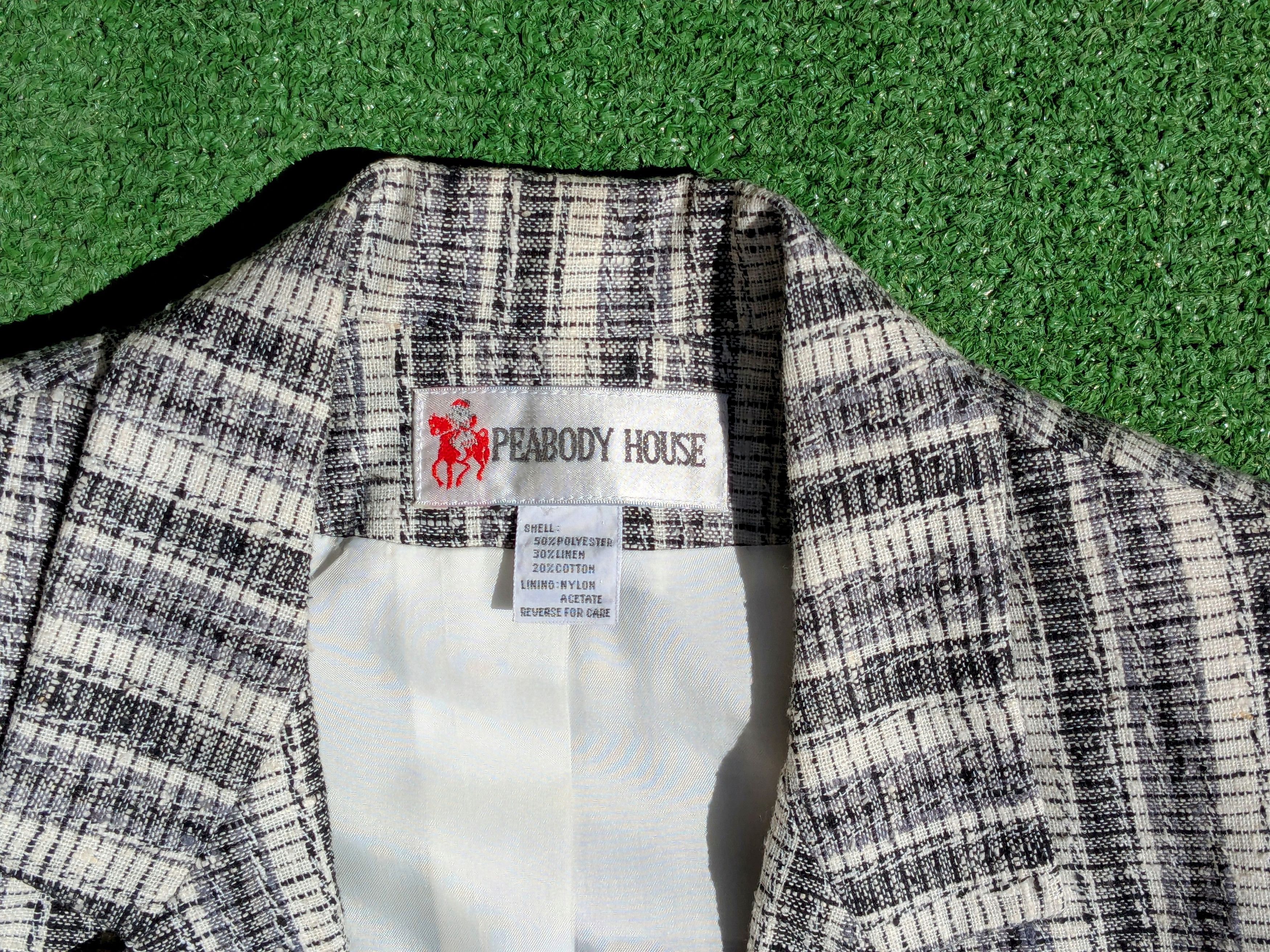 Vintage VTG Peabody House Double Breasted Petite Blazer Coat Jacket Size M / US 6-8 / IT 42-44 - 6 Thumbnail