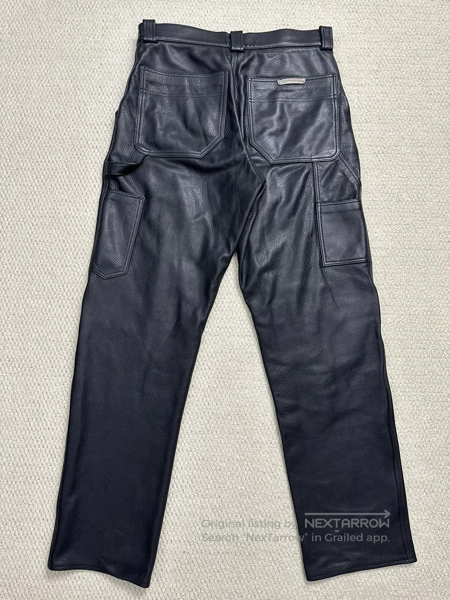 Chrome Hearts Chrome Hearts Flerkne Carpenter Leather Pants. Size US 30 / EU 46 - 3 Thumbnail