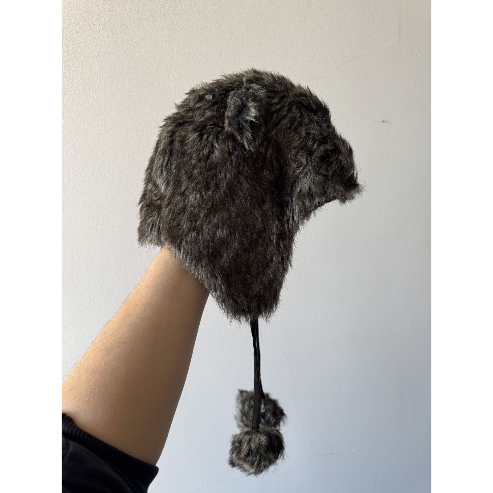 Japanese Brand × Vintage Y2K Animal Faux Fur Ushanka Vintage Fuzzy Warm Trapper Hat Size ONE SIZE - 1 Thumbnail