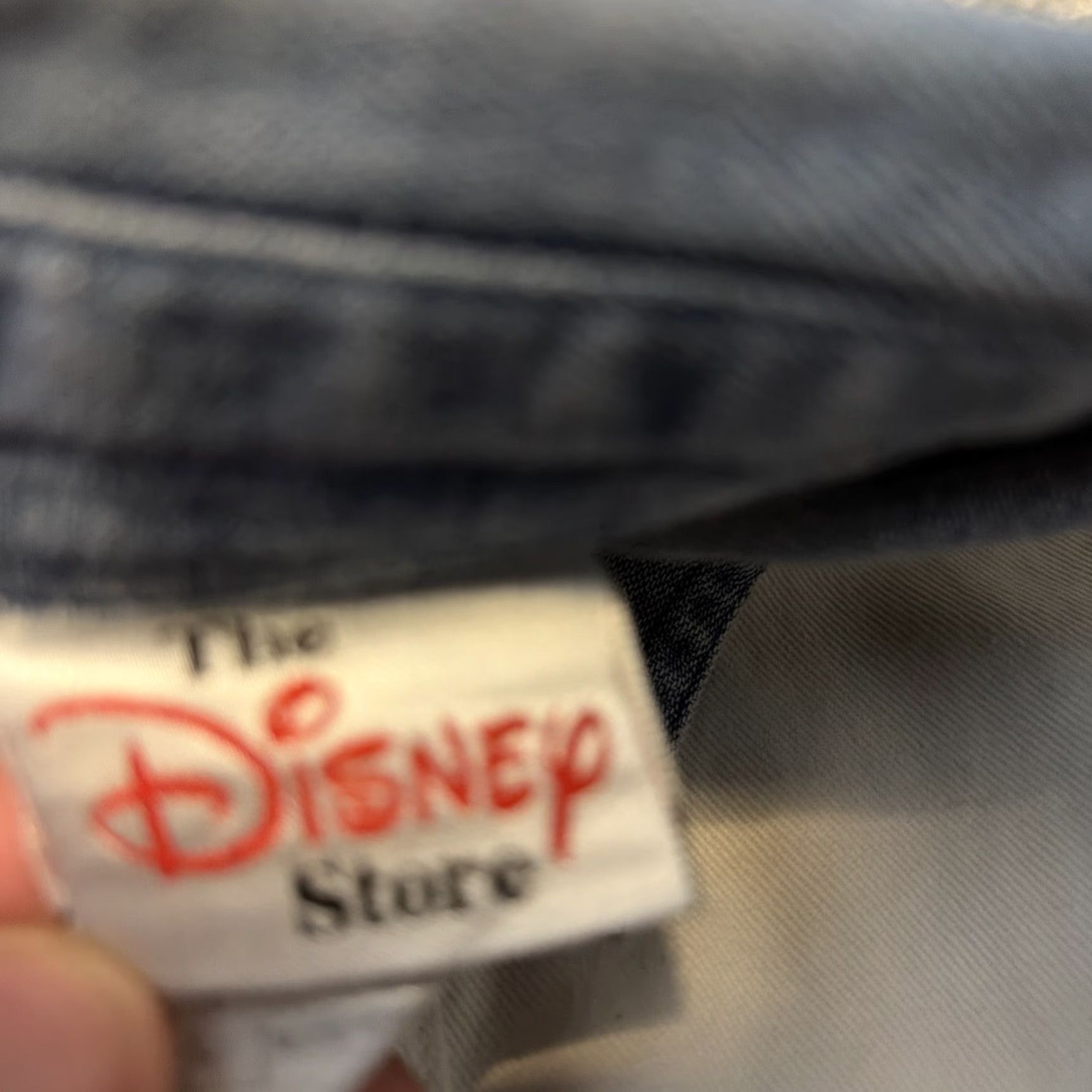 Disney VINTAGE Disney Tigger White Crop Button-Up Top Blouse Denim Collar Large Women Size L / US 10 / IT 46 - 5 Thumbnail