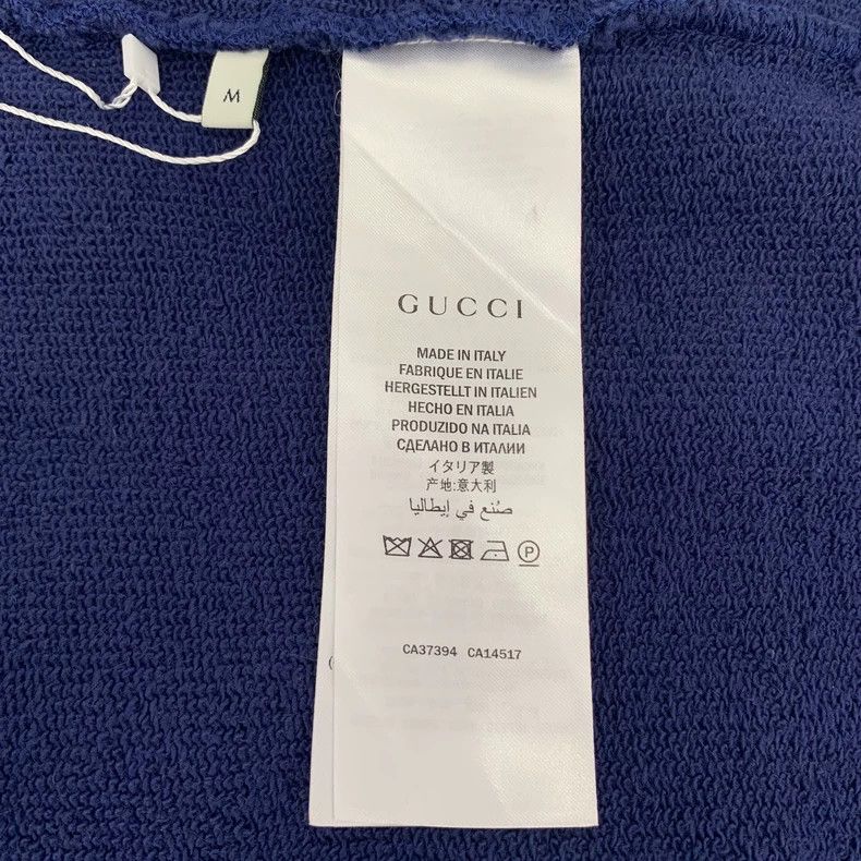 Gucci Gucci Blue double G five-pointed star embroidered round-nec Size US M / EU 48-50 / 2 - 7 Thumbnail