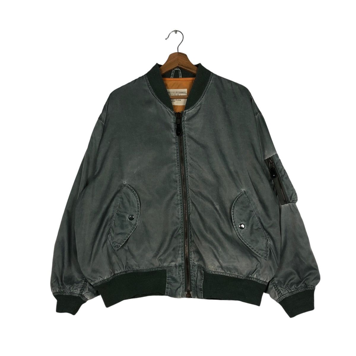 Vintage 📌VINTAGE MILITARY BOMBER FLY JACKET BUZZ RICKSON DESIGN Size US L / EU 52-54 / 3 - 2 Thumbnail
