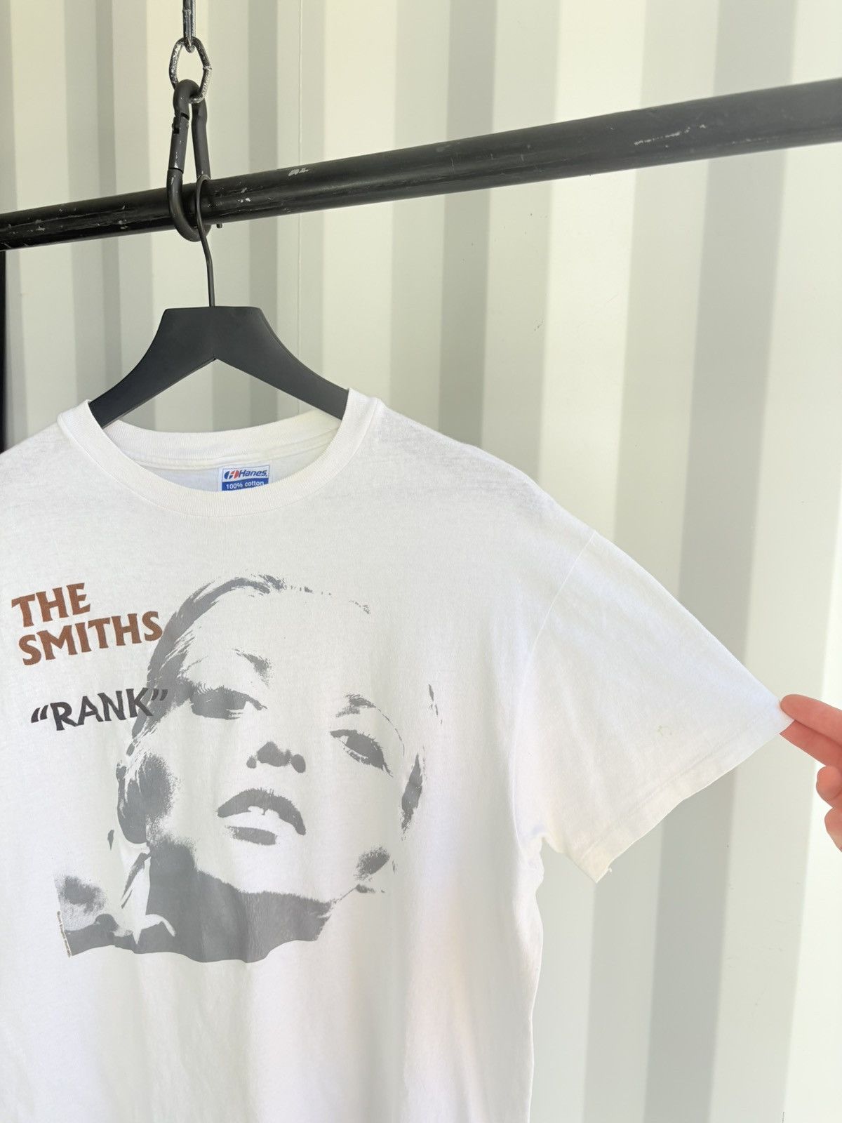 Band Tees Vintage The Smiths Rank Shirt Thrashed Faded GRUNGE Boxy Size US XL / EU 56 / 4 - 1 Thumbnail