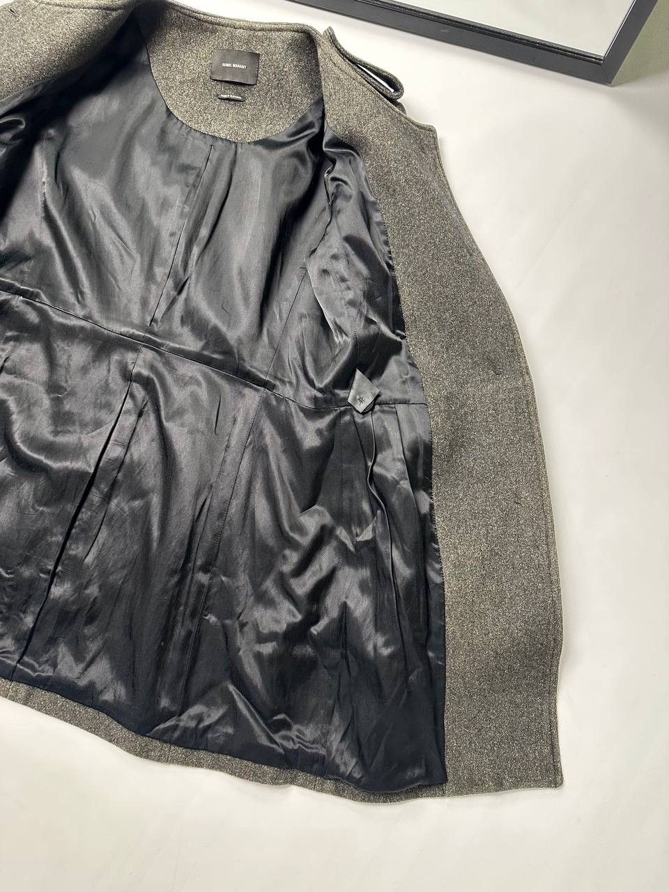 Isabel Marant Isabel Marant Design Sun Faded Wool Coat’s Army 38 Size Size ONE SIZE - 11 Thumbnail