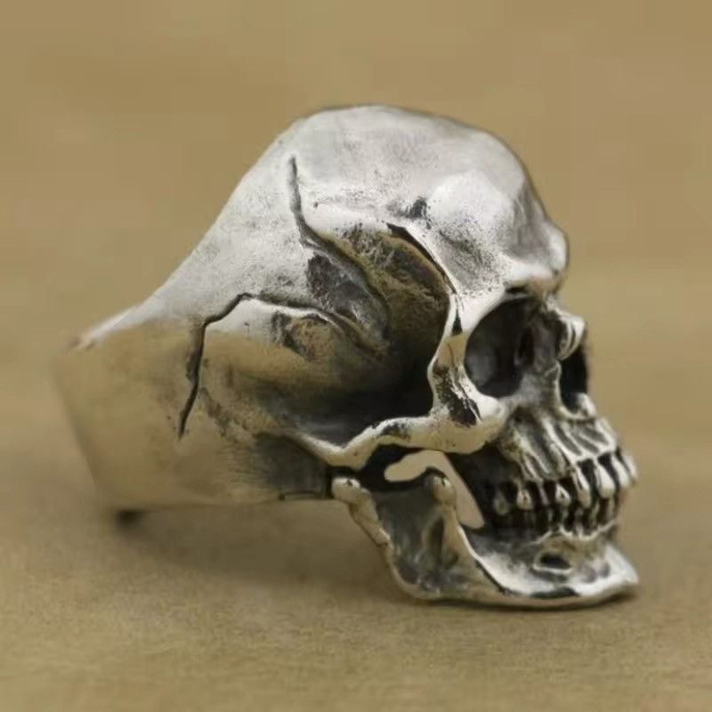 Jewelry Retro Personality Skull Ring Size ONE SIZE - 4 Thumbnail