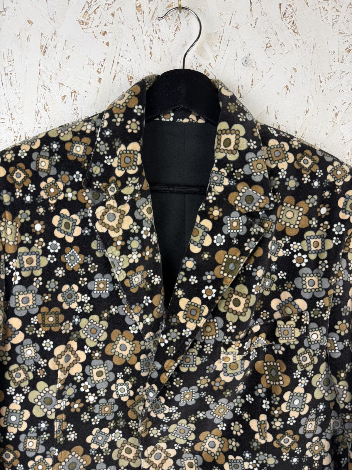 Dolce & Gabbana 00s Dolce & Gabbana 2004 Floral Velvet Vintage Blazer 48 Size US M / EU 48-50 / 2 - 2 Thumbnail