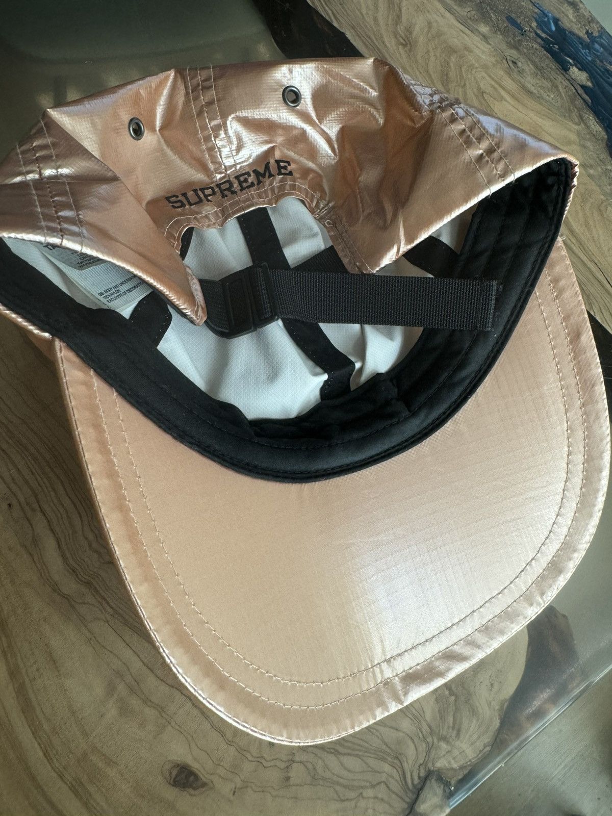 Supreme × The North Face SS18 Supreme®/The North Face® Metallic 6-Panel Hat Rose Gold Size ONE SIZE - 6 Thumbnail
