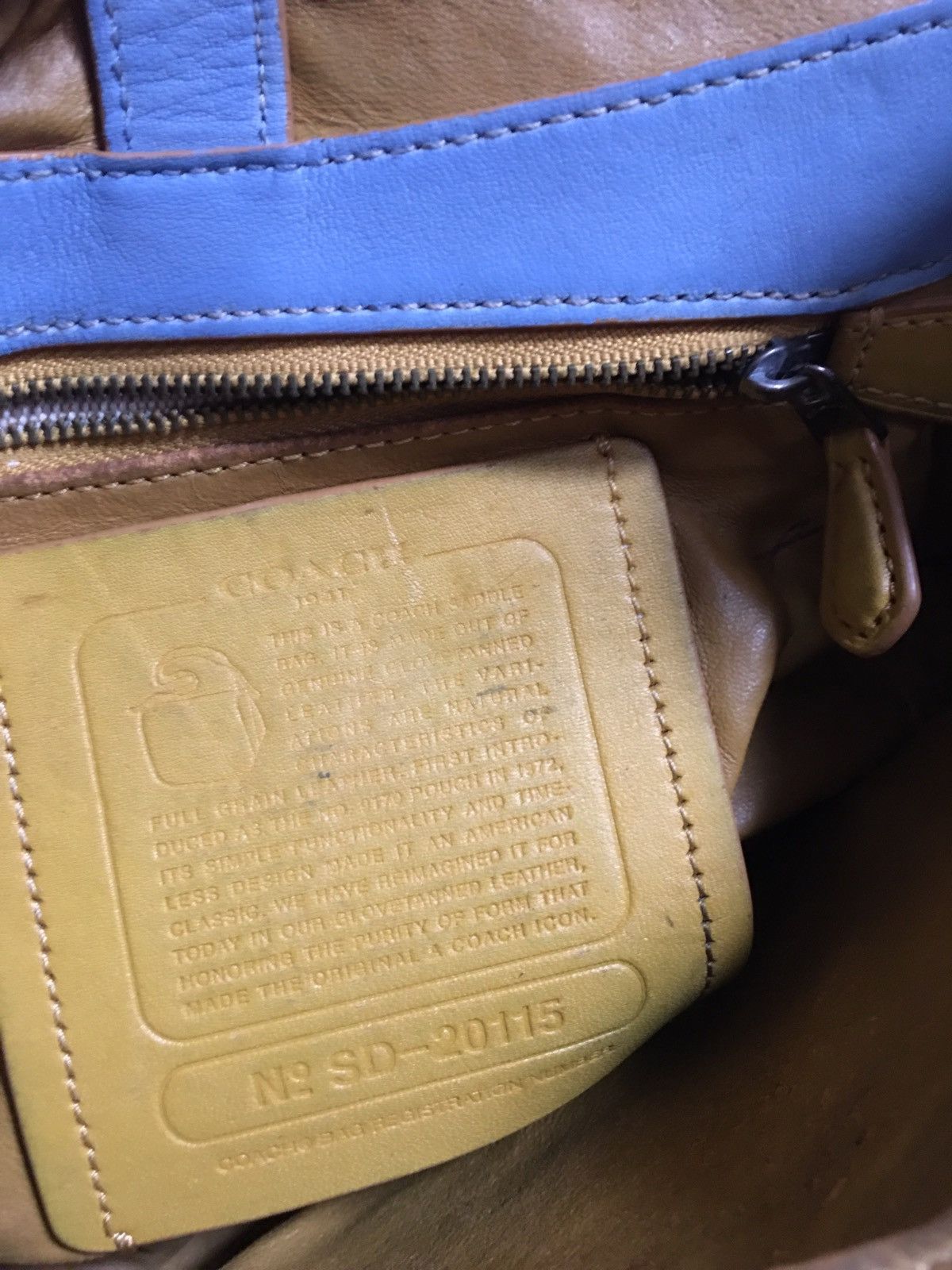 Coach COACH 1941 Saddle Blue Leather Crossbody Shoulder Bag Size ONE SIZE - 14 Thumbnail