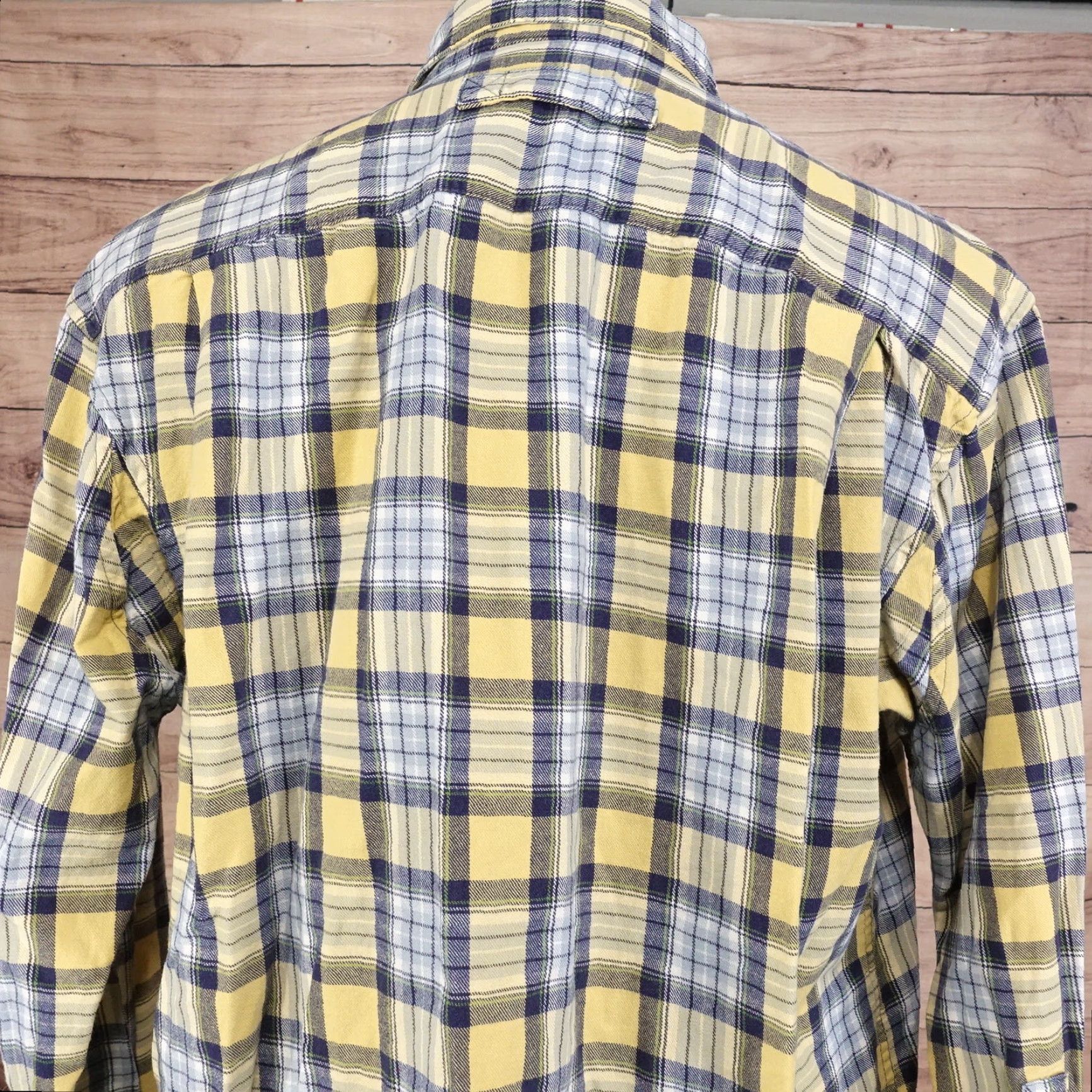 CO VINTAGE Duluth Men's Button-Up Flannel Shirt Adult Large Yellow Plaid Work Casual Winter Size US L / EU 52-54 / 3 - 5 Thumbnail