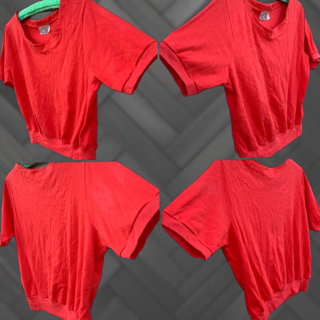 Sears VINTAGE Sears The Fashion Place top t-shirt tee 70s 80s size M Medium Red Cotton Or Cotton Blend Shirt Mens Size M / US 6-8 / IT 42-44 - 1 Thumbnail