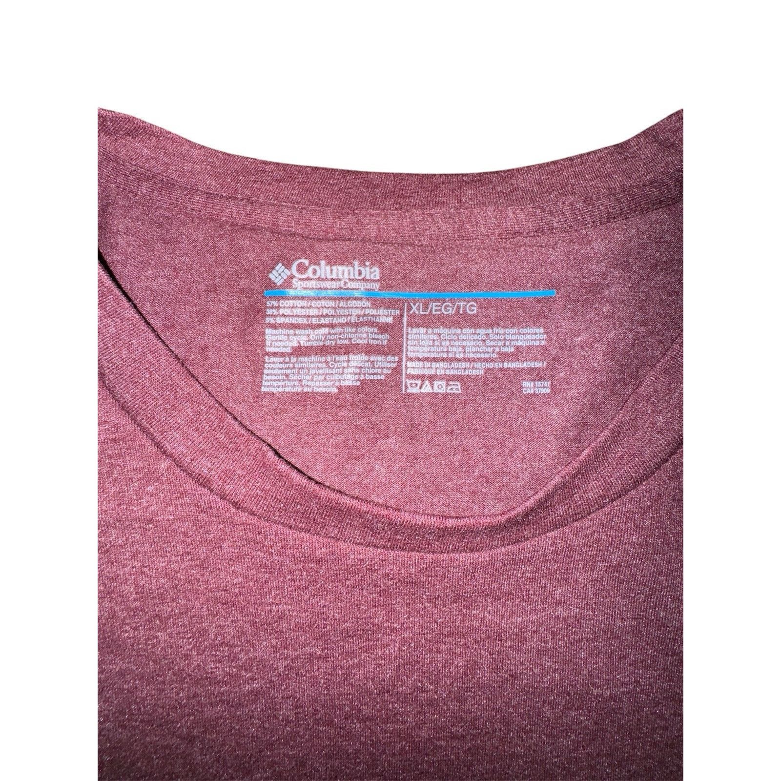 Columbia NEW Columbia Men Adult Sz XL Tee Shirt Red Omni-Wick Hills Size US XL / EU 56 / 4 - 2 Thumbnail