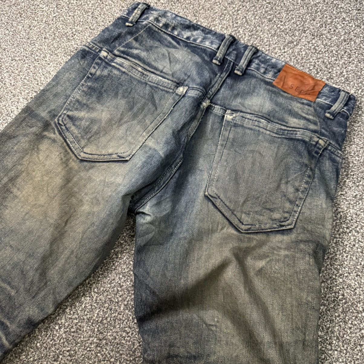 If Six Was Nine Vintage Archival 90s Seed Distressed Trashed Dirty Pants Size US 30 / EU 46 - 4 Thumbnail