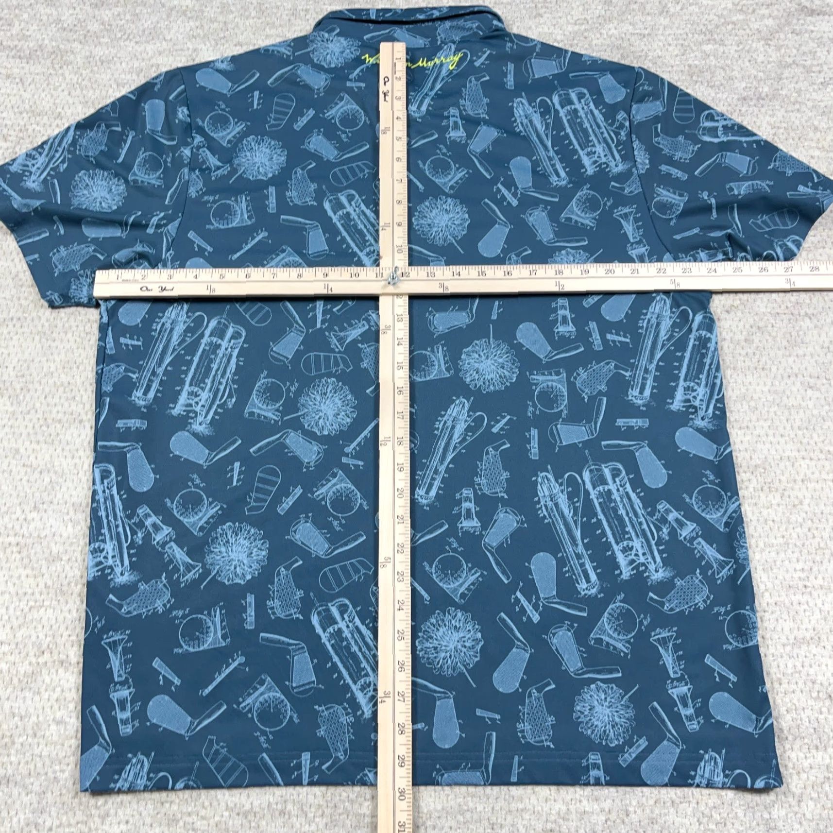 Vintage William Murray Polo Shirt Men XL Blue Performance Its In The Bag Club Print AOP Polo Shirt Mens XL Blue Performance Its In The Bag Club Print AOP Size US XL / EU 56 / 4 - 7 Thumbnail