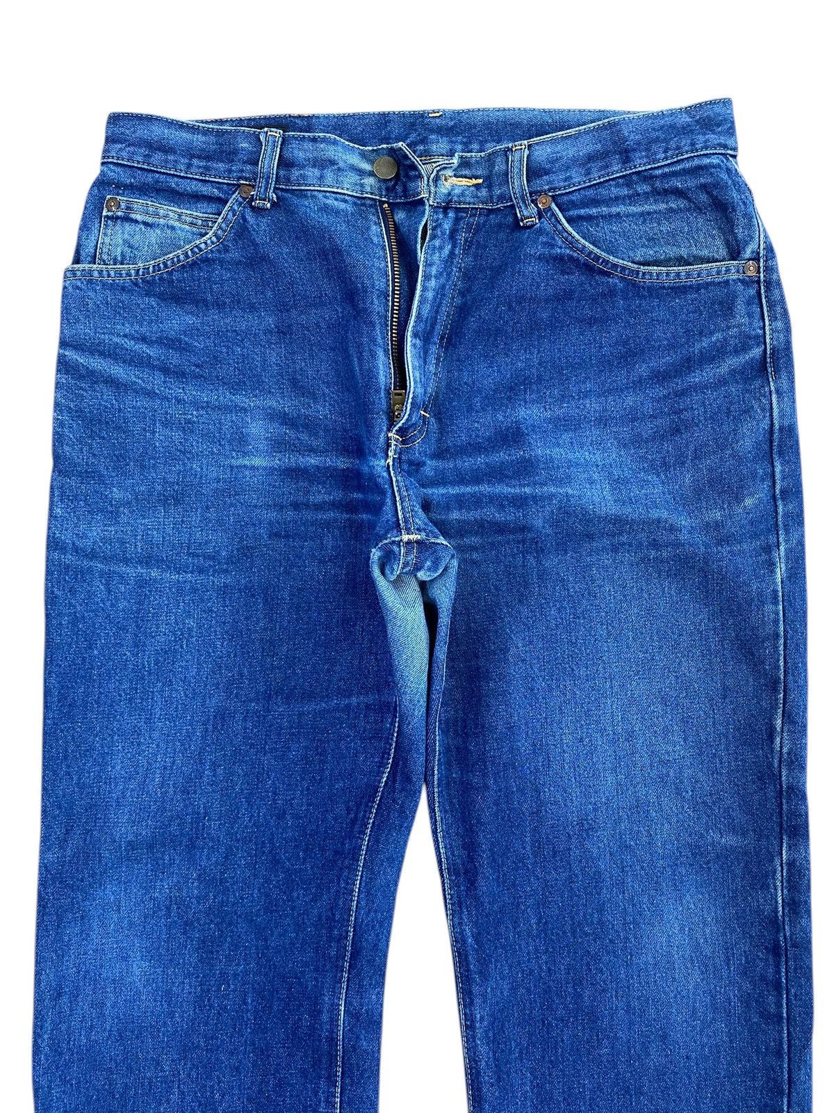 Lee Lee Whiskers Dark Wash Style Straight Cut Jeans Size US 34 / EU 50 - 2 Thumbnail