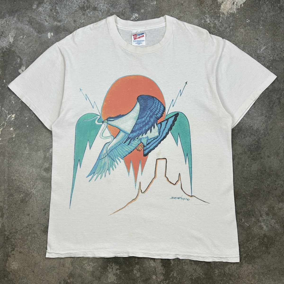 Band Tees × Vintage 1990s Eagles On The Border Size US L / EU 52-54 / 3 - 1 Thumbnail