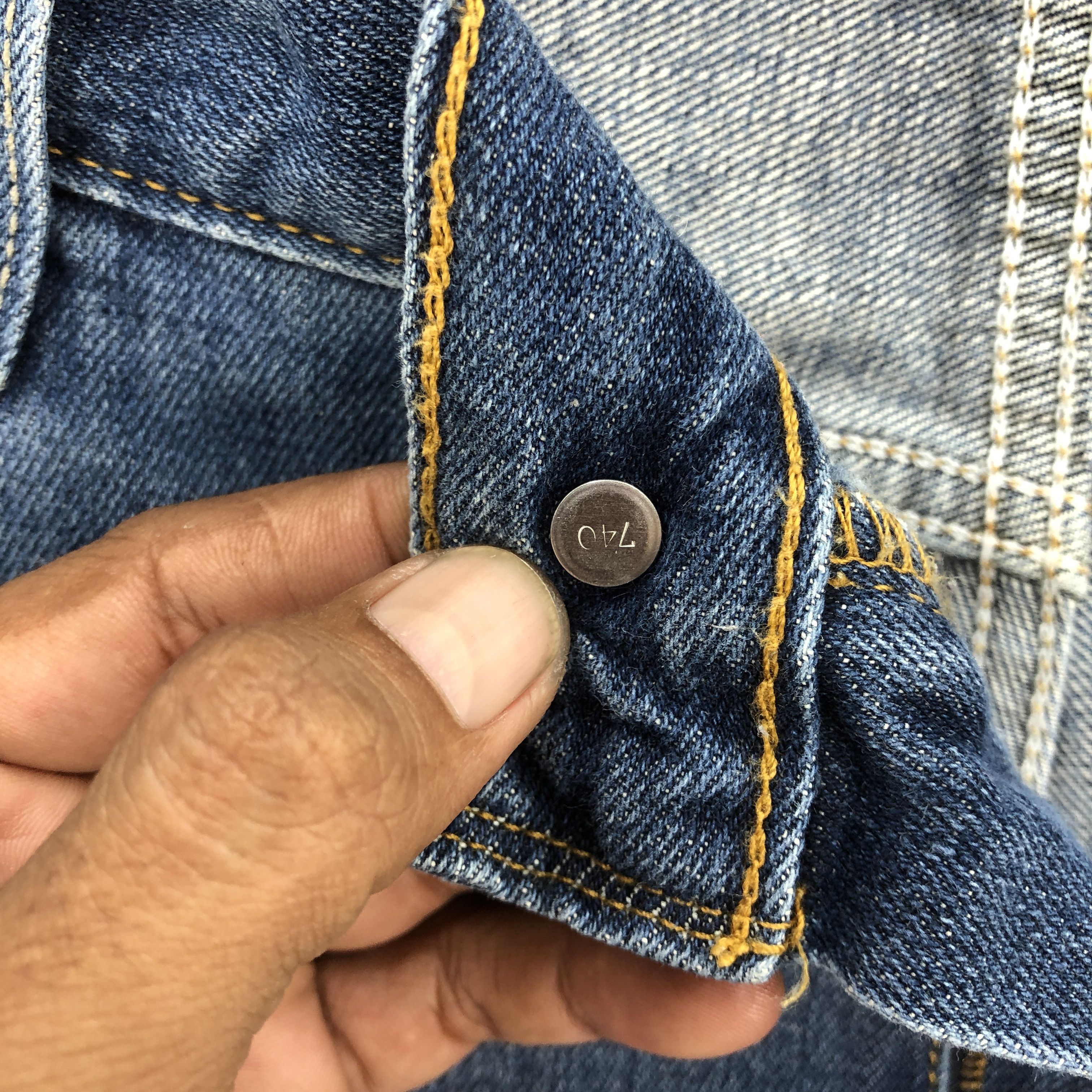 If Six Was Nine Vintage Levis 557 Flare Jeans Levi's Bell Bottom Denim Size US 38 / EU 54 - 10 Thumbnail