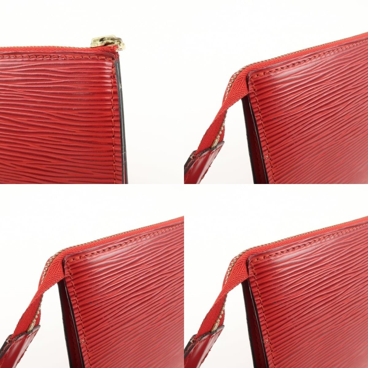Louis Vuitton Louis Vuitton Epi Pochette Accessoires Pouch Leather Red Size ONE SIZE - 7 Thumbnail