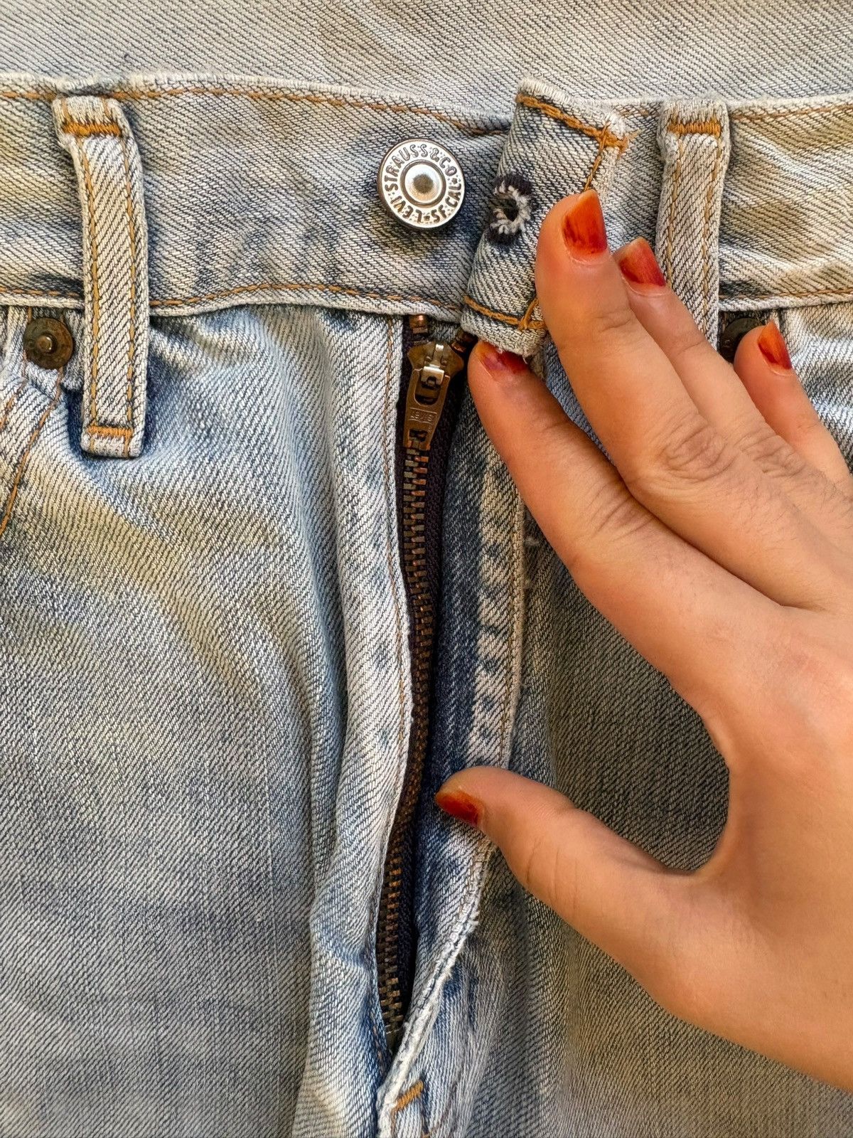 Levi's × Levi's Vintage Clothing Vintage 90s Levis 534 Mud Wash Loose Baggy Jeans Size US 29 - 3 Thumbnail