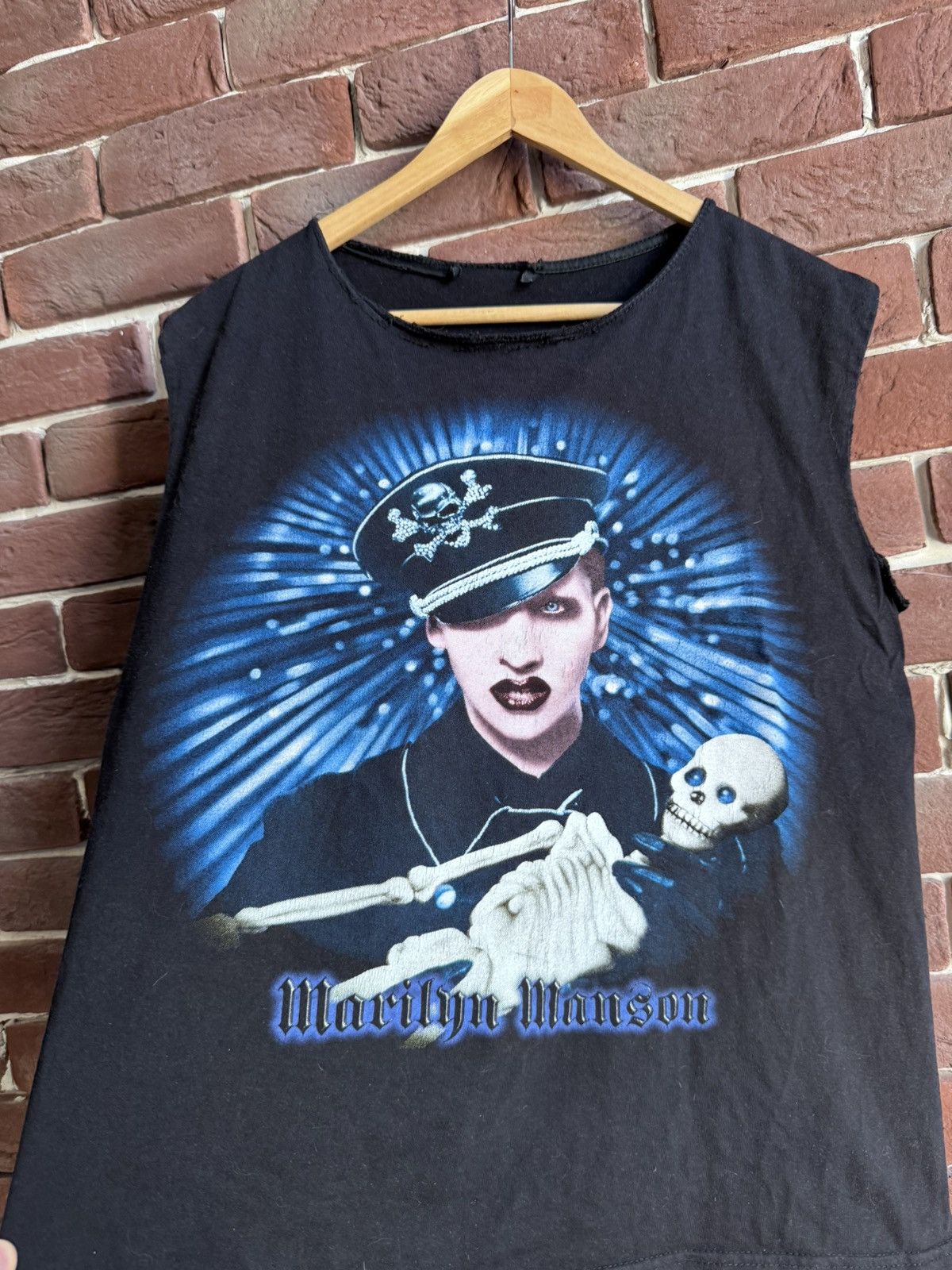 Marilyn Manson Vintage 2004 MARILYN MANSON Against All Gods Band Tshirt Size US M / EU 48-50 / 2 - 3 Thumbnail