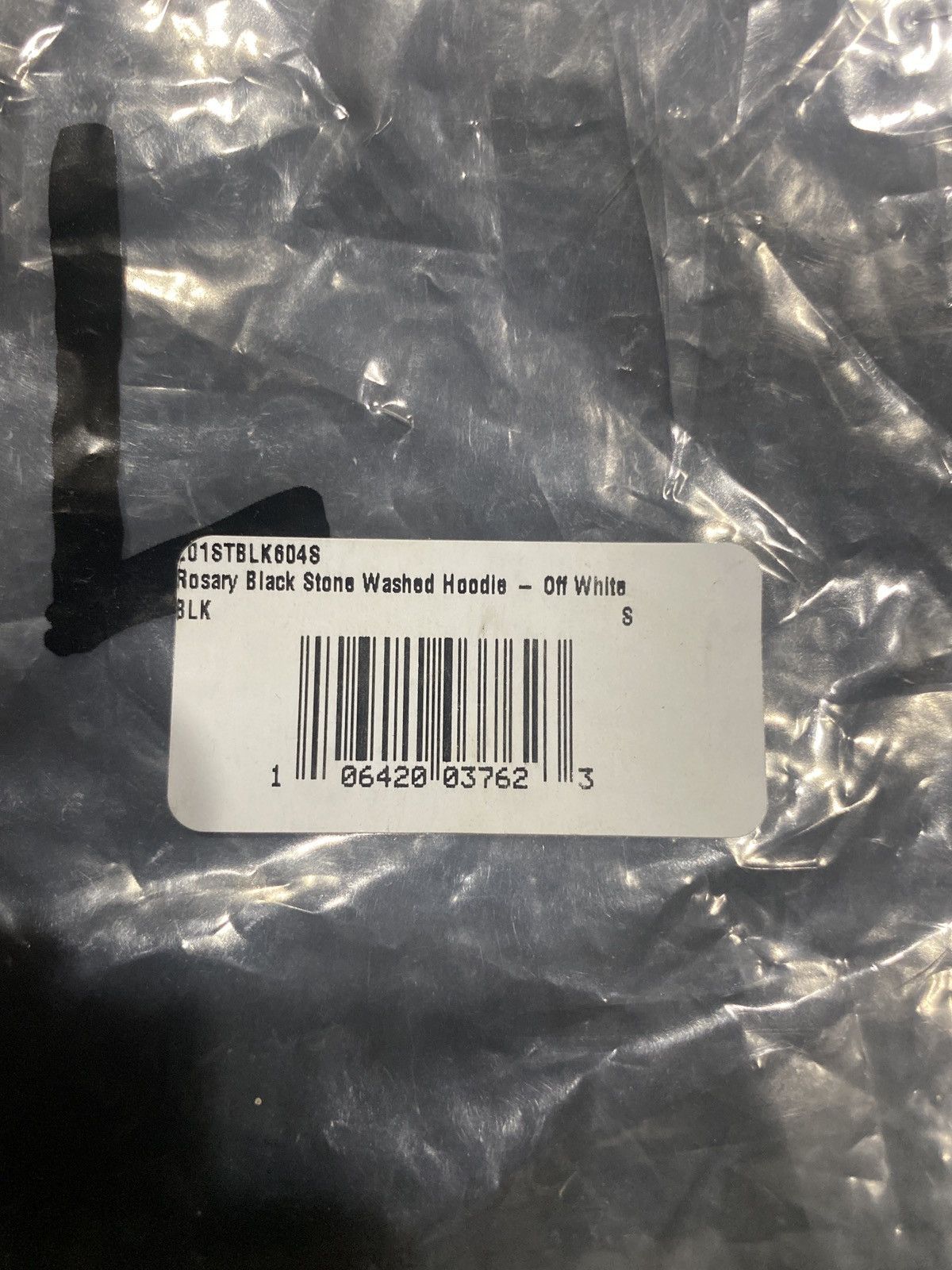 Warren Lotas Rosary Black Stone Washed Hoodie - Off White Black Size US S / EU 44-46 / 1 - 2 Thumbnail