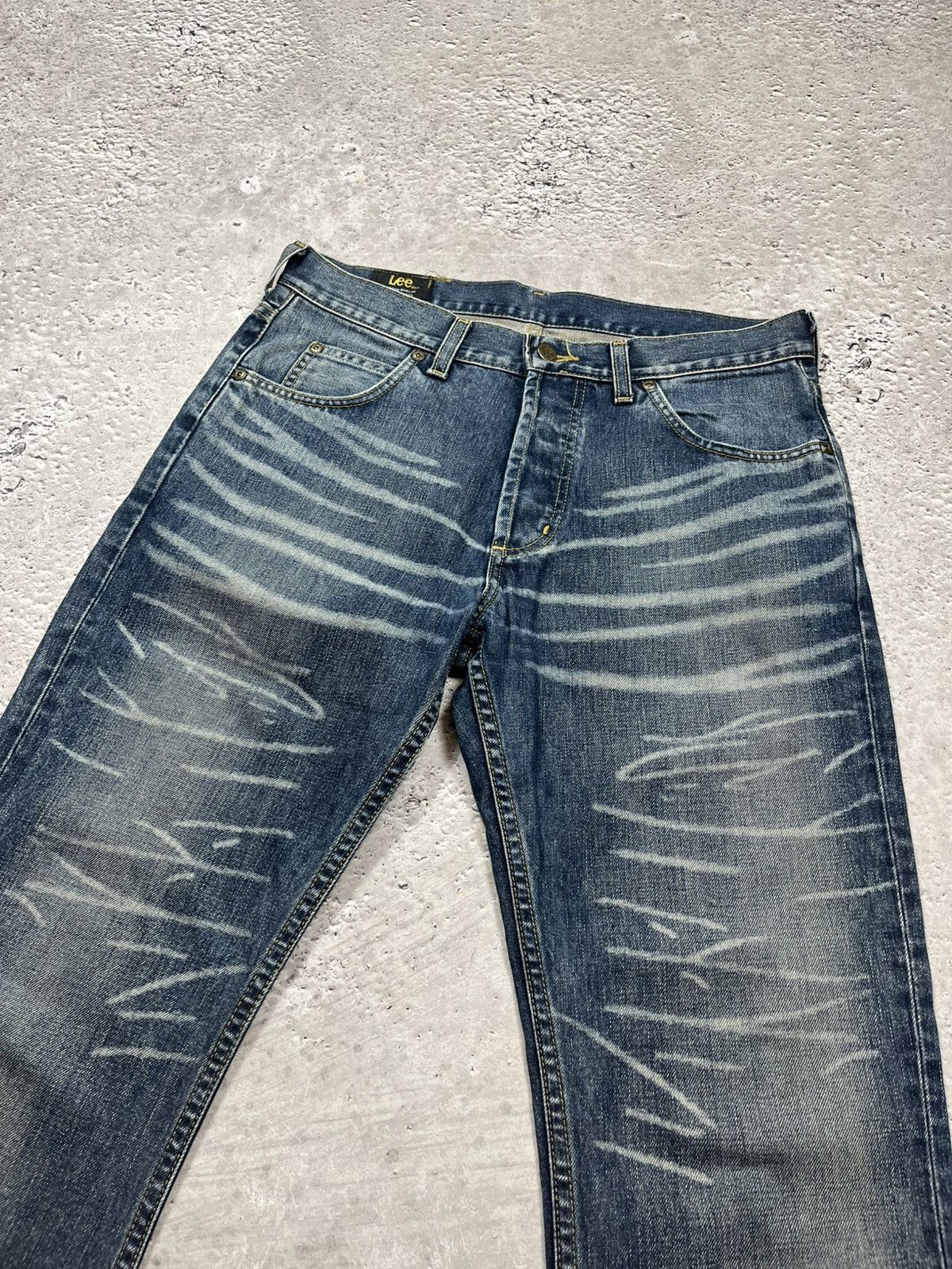 Lee Vintage Lee Blue Jeans 33x34 Bootcut Slight Flare Fit Denim Size US 33 - 9 Thumbnail