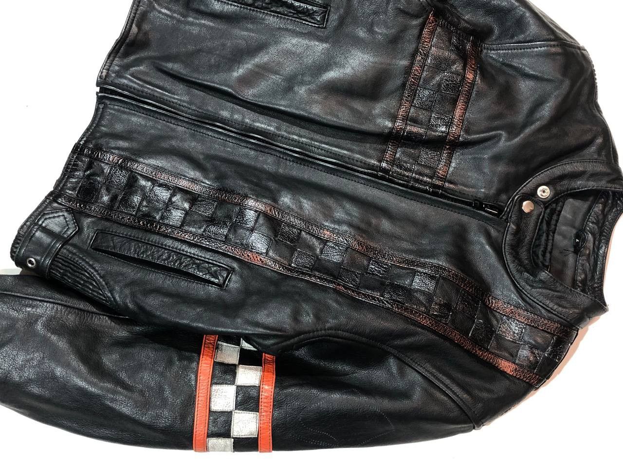 Other Leder Racing Moto Leather Jacket Vintage Size US L / EU 52-54 / 3 - 4 Thumbnail