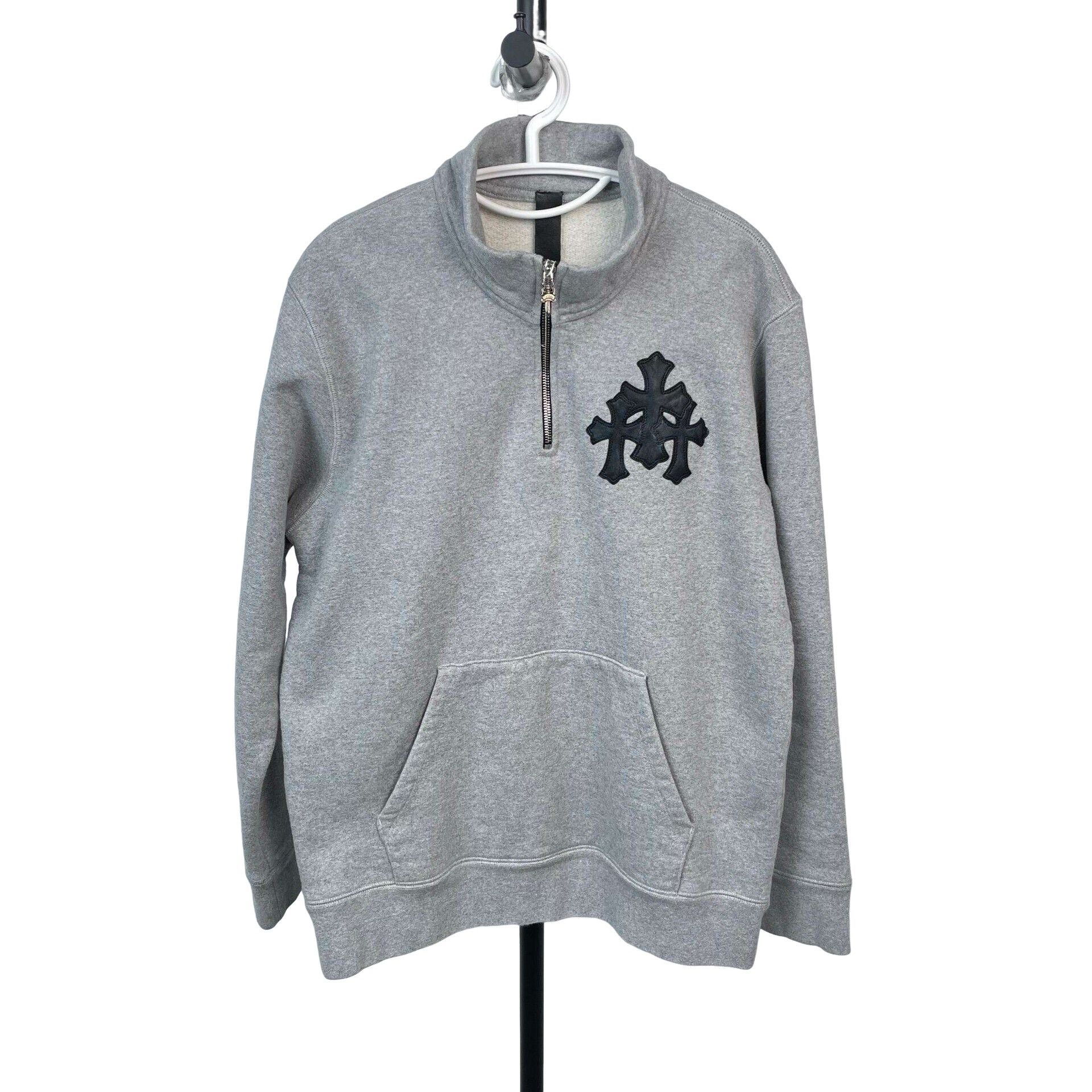 Chrome Hearts Chrome Hearts Triple Leather Cross Quarter-Zip Size M Size US M / EU 48-50 / 2 - 1 Thumbnail